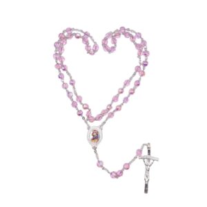 Rosario imitazione cristallo Madonna Assunta