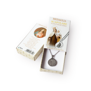 Confezione Con Collanina E Medaglia Scapolare