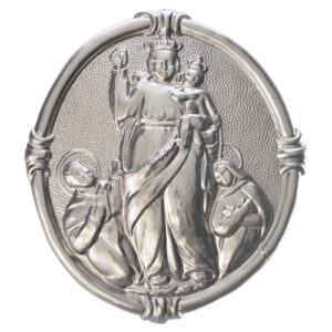 Medaglione confraternita Madonna di Pompei ottone