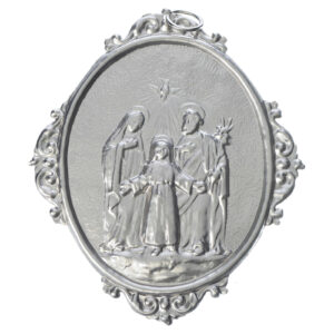 Medaglione Confraternite Sacra Famiglia ottone