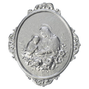 Medaglione confraternite Sant'Anna con fiori