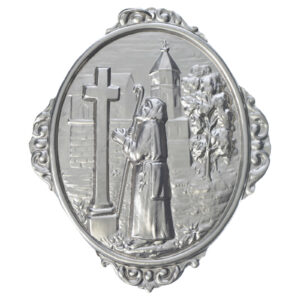 Medaglione per confraternita San Francesco da Paola in preghiera