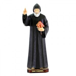 Statua San Charbel in resina 30 cm