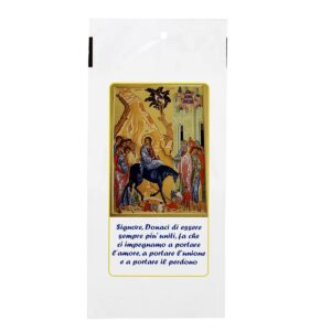 Bustina Domenica delle Palme entrata a Gerusalemme 11x23 cm 200 Pz