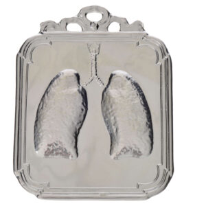 Ex voto polmoni 12x9 cm