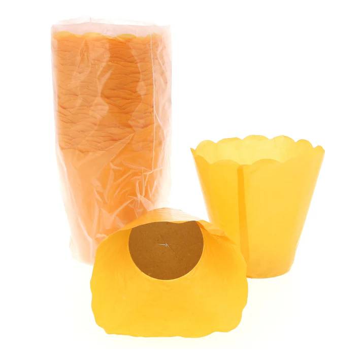 Flambeaux Giallo in carta100 pz