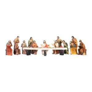 Ultima Cena statue in resina 9 cm