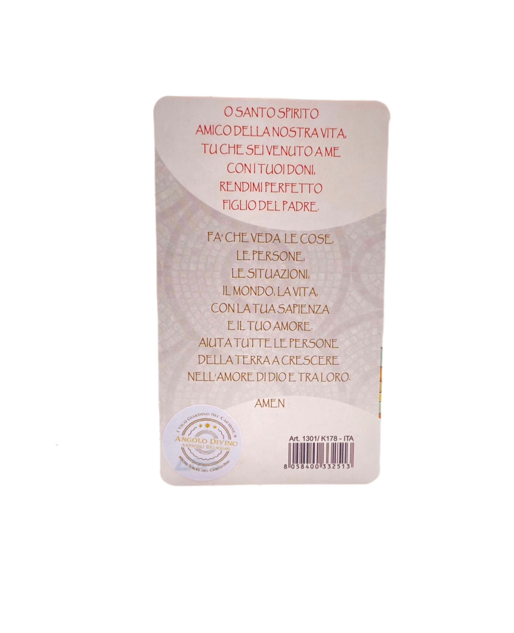 Pendente Ricordo Cresima Con Cartoncino - immagine 2