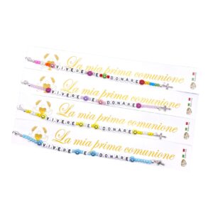 Bracciale la mia Prima Comunione "Vivere e Donare"