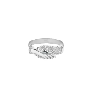 Fede Santa Rita in Argento 925 Diamantato