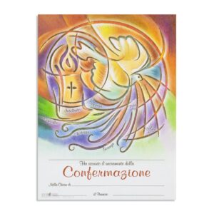 Pergamena Ricordo Cresima 100 pz
