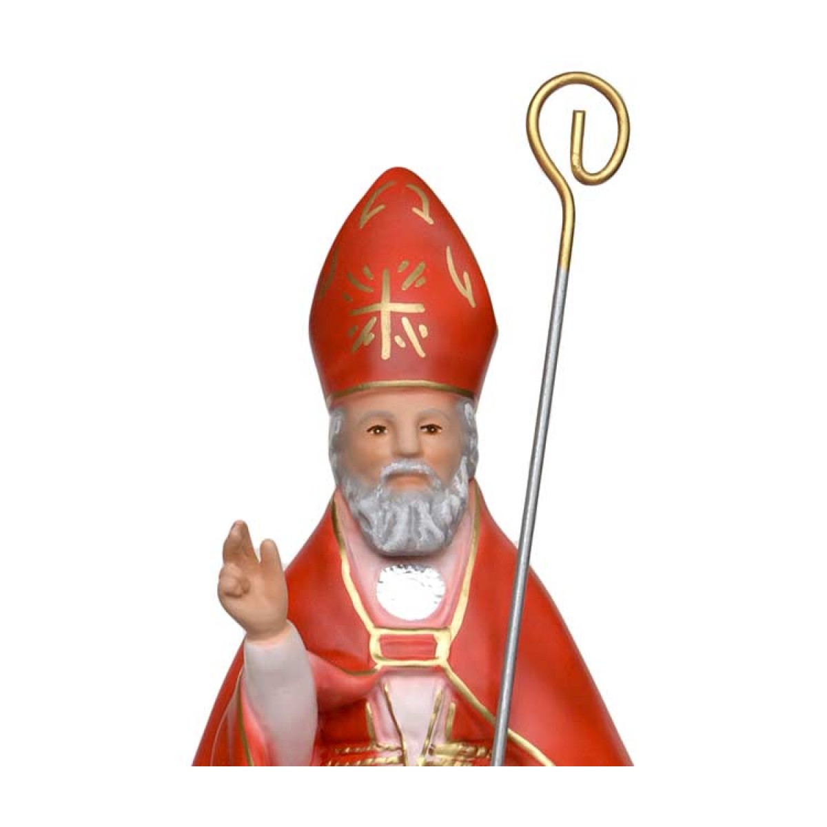 Statua San Biagio in resina 40 cm - immagine 3