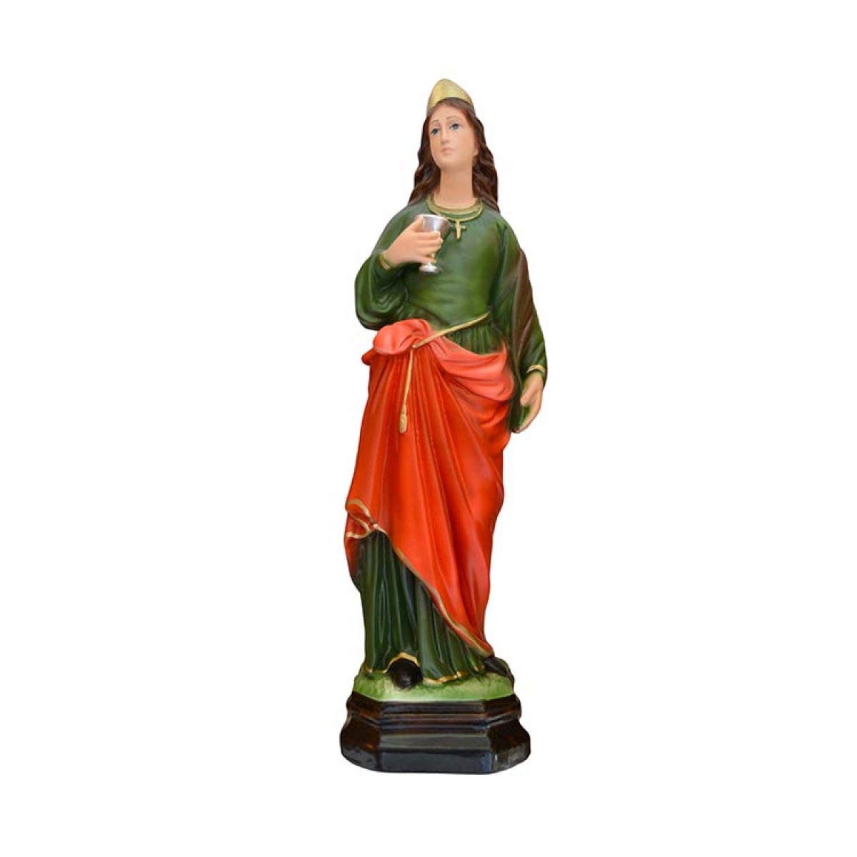 Statua Santa Lucia in resina 40 cm