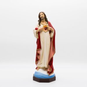 Statua Sacro Cuore di Gesù con globo