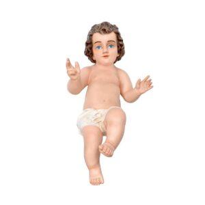Gesù Bambino braccia aperte in resina 50 cm
