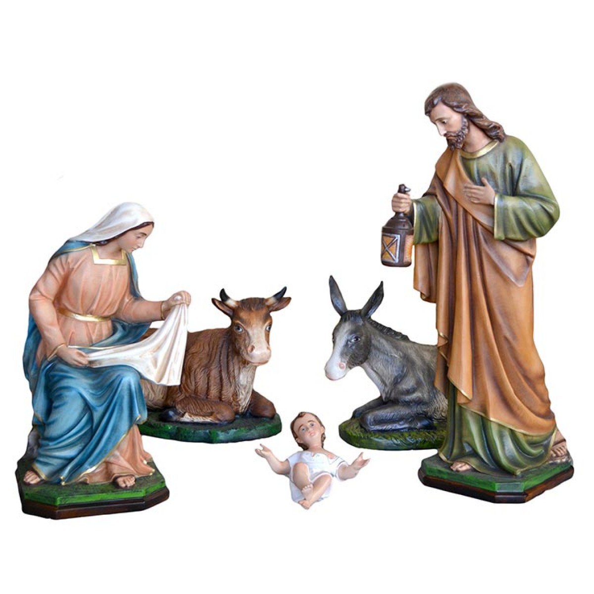Natività Napoletana in resina105 cm 5 pezzi
