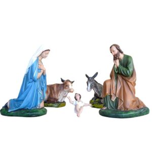 Natività Napoletana in resina 46 cm 5 pezzi