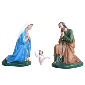 Natività Napoletana in resina 46 cm 3 pezzi