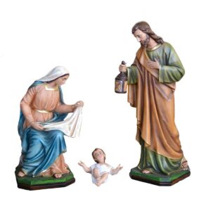 Natività Napoletana in resina 105 cm 3 pezzi