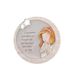 Quadretto Prima Comunione - Bimba 14cm