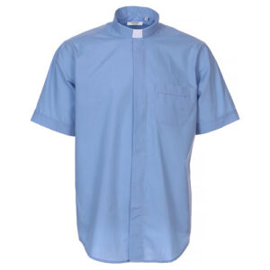 Camicia Clergyman AZZURRA Mezza Manica