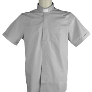 Camicia Clergyman GRIGIO CHIARO mezza manica