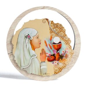 Quadretto Prima Comunione - Bimba Tondo