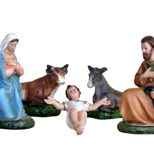 Natività Napoletana In Resina Cm 20 5 Pezzi