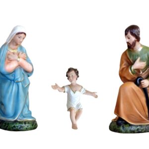 Natività Napoletana In Resina 25 Cm 3 Pezzi