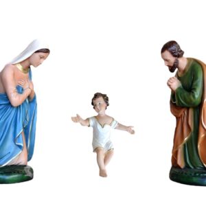 Natività Napoletana In Resina 37 Cm 3 Pezzi