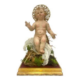 Gesù Bambino da Bacio su base