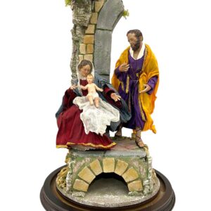 Natività Da 25 Cm Stile Napoletano In Campana