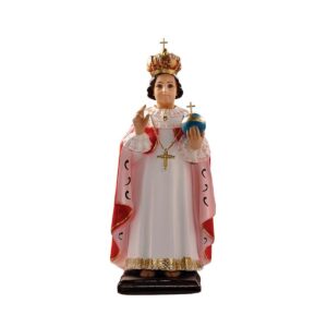 Statua Bambino di Praga in resina colorata 45 cm