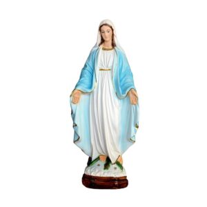 Statua Madonna Miracolosa in resina 35 cm