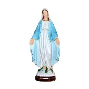 Statua Madonna Miracolosa in resina 47 cm