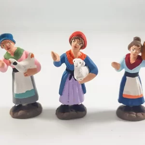 Donne 4 cm Pastori in Terracotta