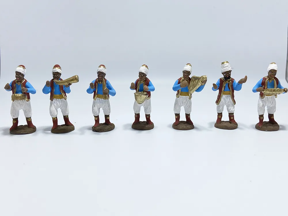 Musici Orientali 4 cm Pastori in Terracotta