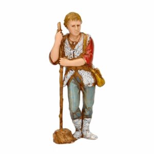 Pastore Statuina Uomo con Bastone 8 cm