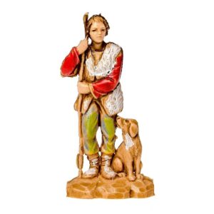 Pastore statuina Pastore con cane 3,5 cm