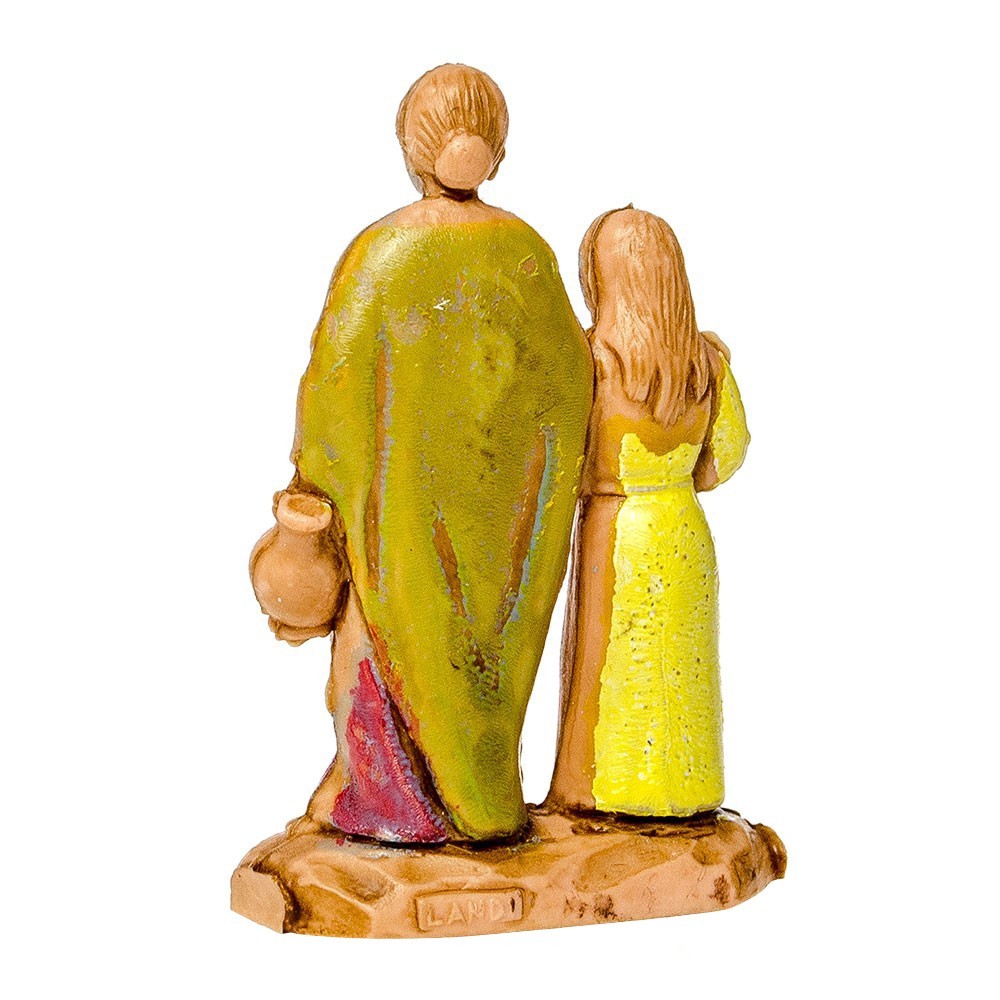 Pastore statuina Donna e bimba 3,5cm - immagine 3