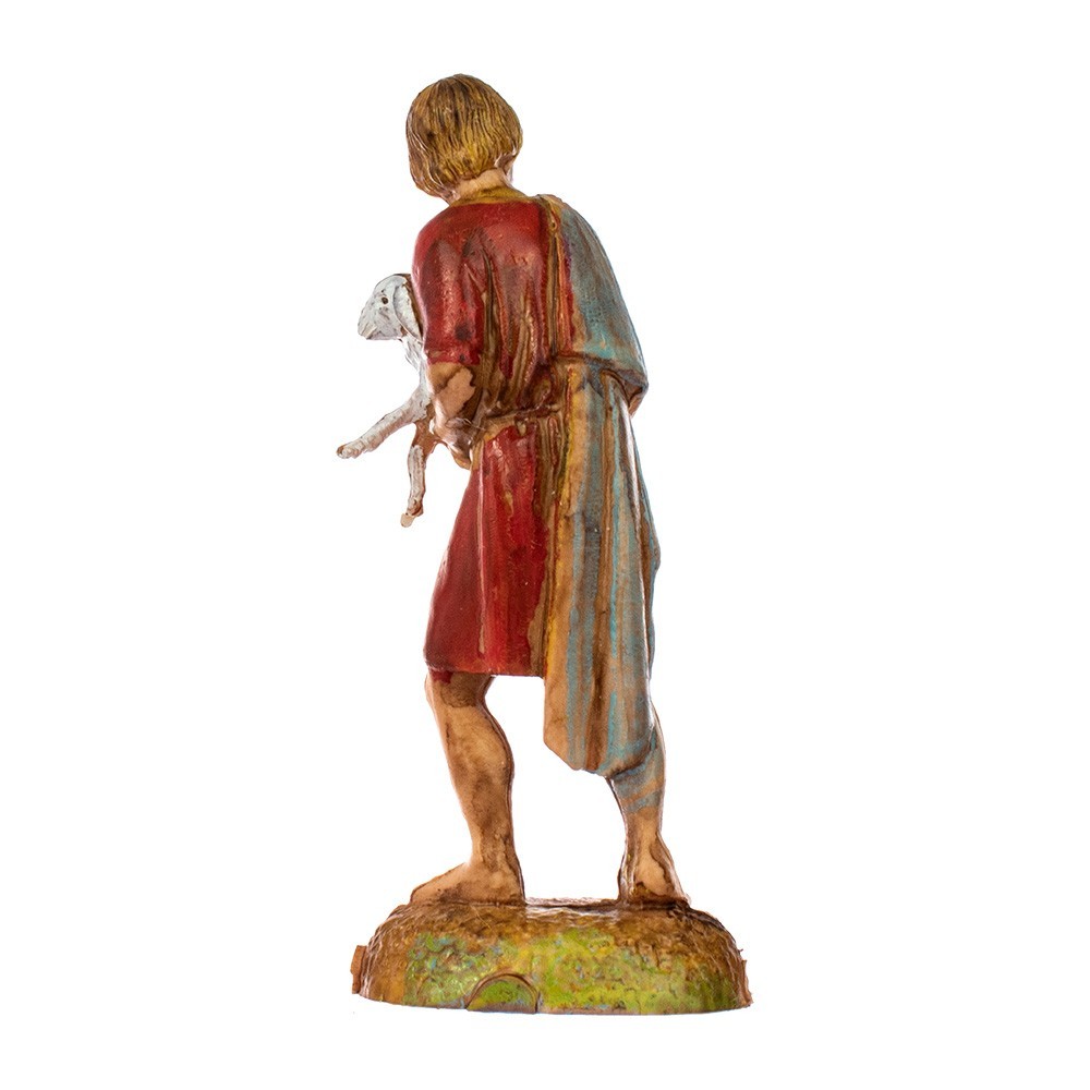 Pastore Statuina Pastorello con Agnello 6 cm - immagine 3