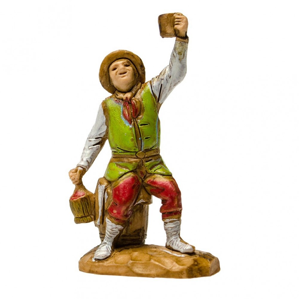 Pastore statuina Bevitore seduto 3,5 cm