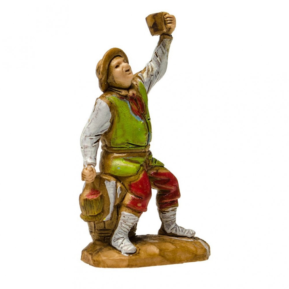 Pastore statuina Bevitore seduto 3,5 cm - immagine 2