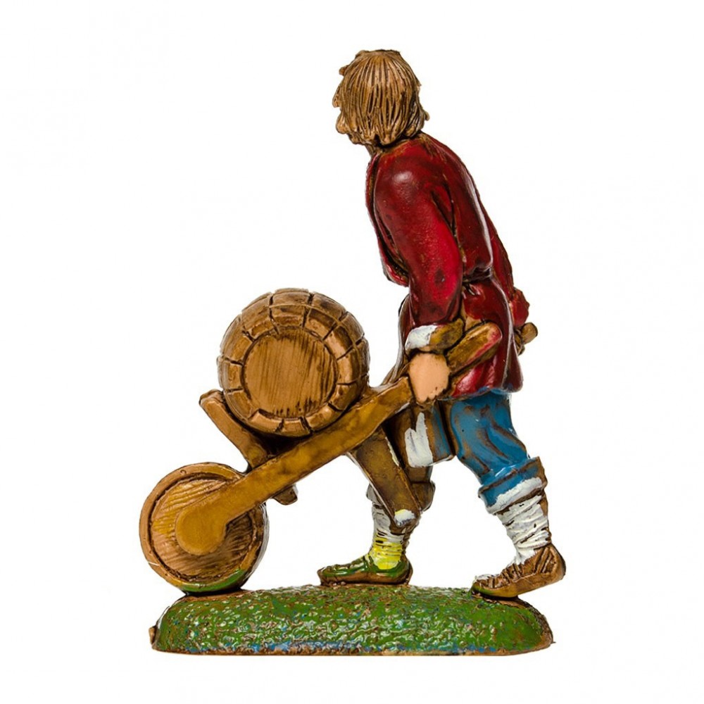 Pastore Statuina Uomo con Botte 6 cm - immagine 2