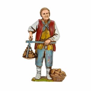 Pastore Statuina Venditore di Funghi 8 cm