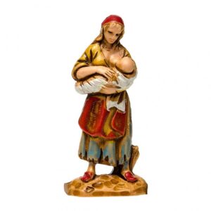 Pastore statuina Zingara con bimbo 3,5 cm