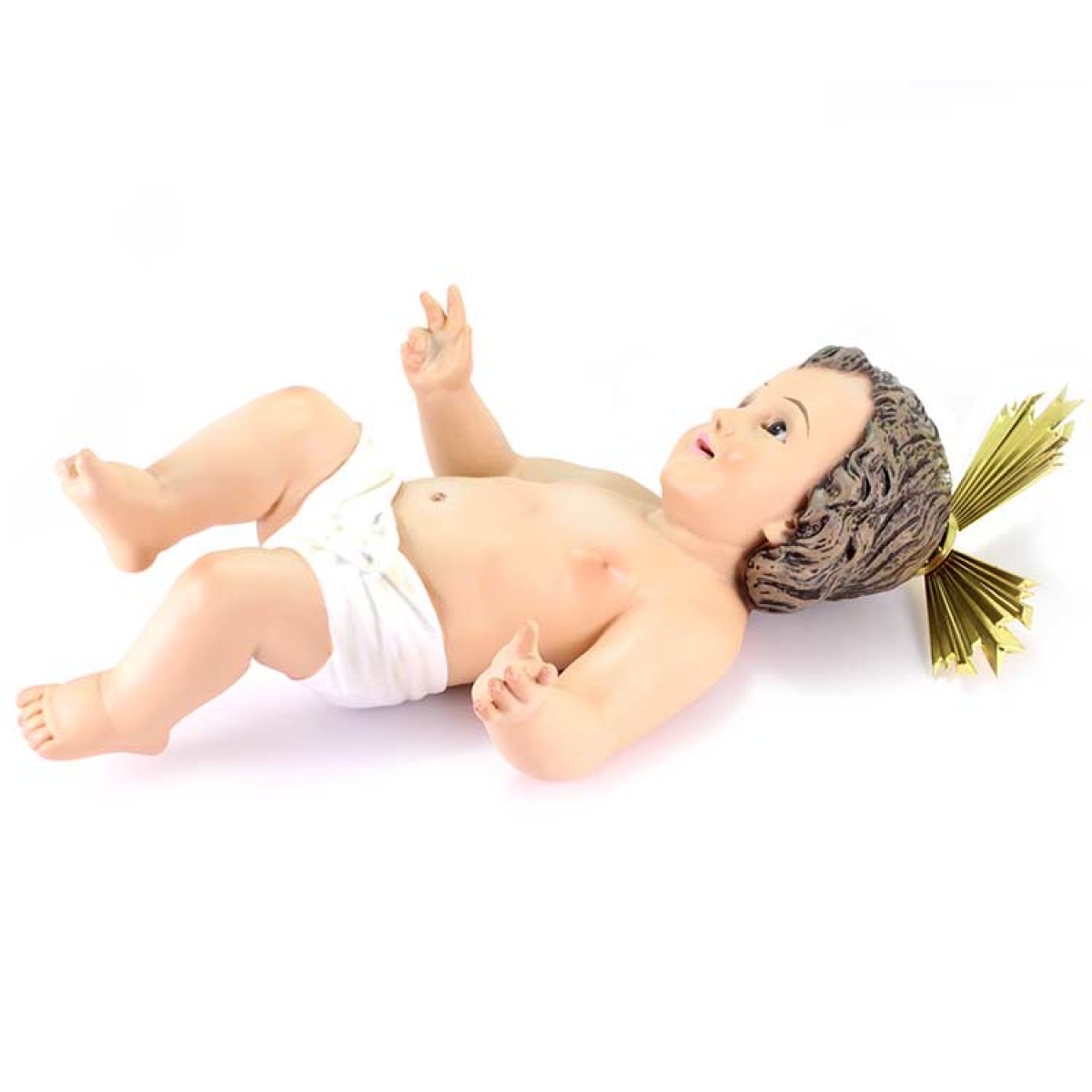 Gesù Bambino Spagnolo in gesso 25 cm - immagine 2
