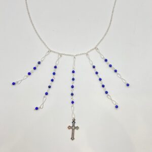 Collana Argento e Lapis con Croce e Infinito