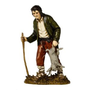 Cacciatore con Lepre Landi 12 cm