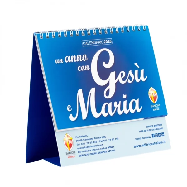 Calendario da tavolo 2026 Gesù e Maria